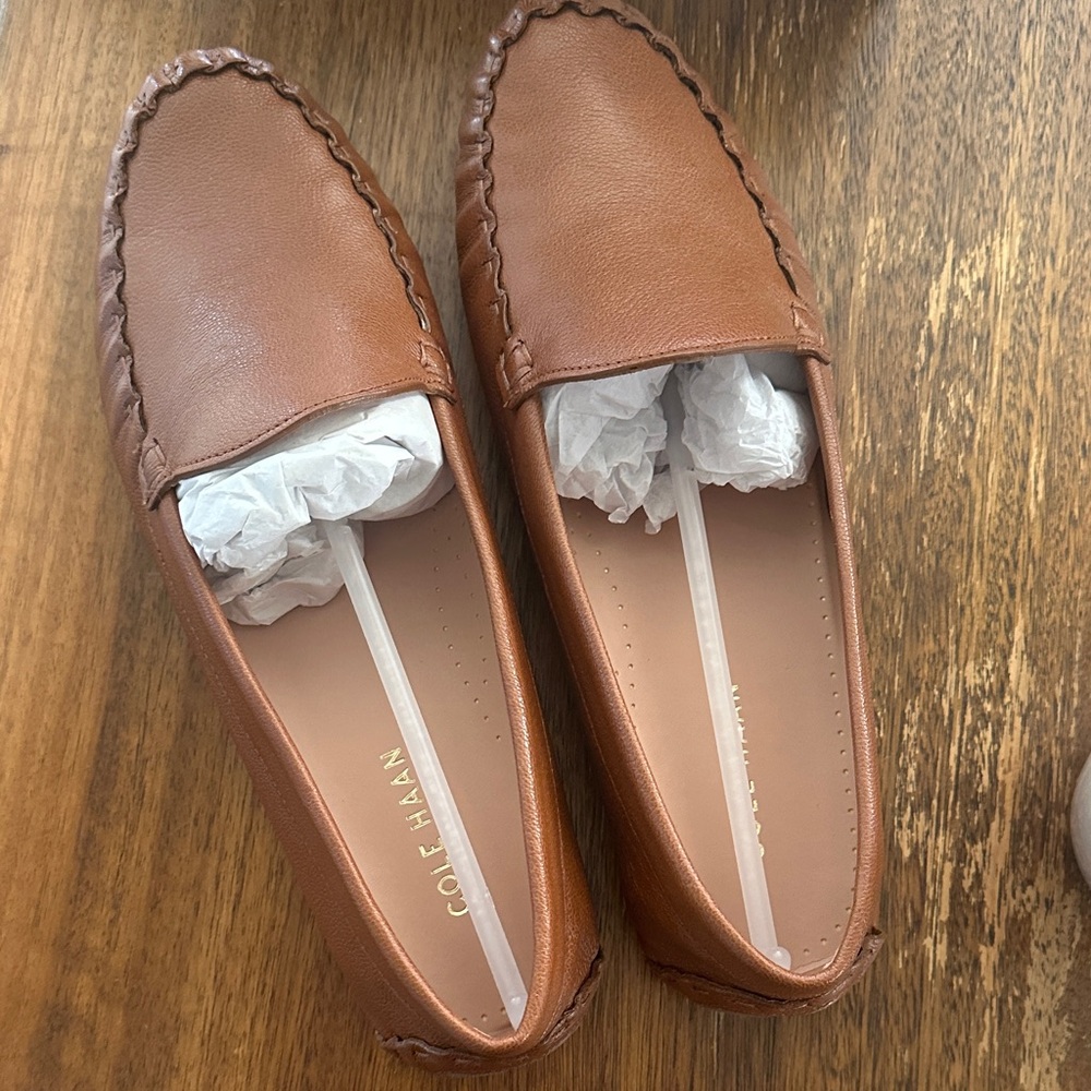 Cole Haan Pecan Leather Evelyn Driver
